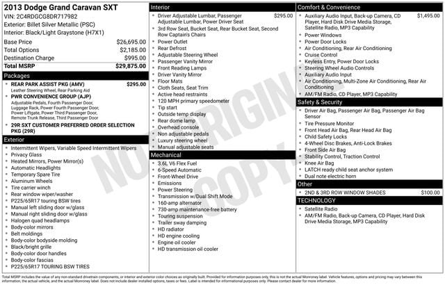 dodge grand caravan 2013 2C4RDGCG8DR717982 image dodge grand caravan 2013 2C4RDGCG8DR717982 image